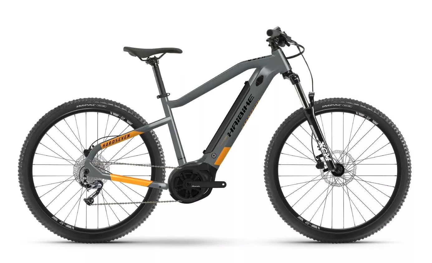 Haibike HardNine 4 Cool Grey/Lava Matte