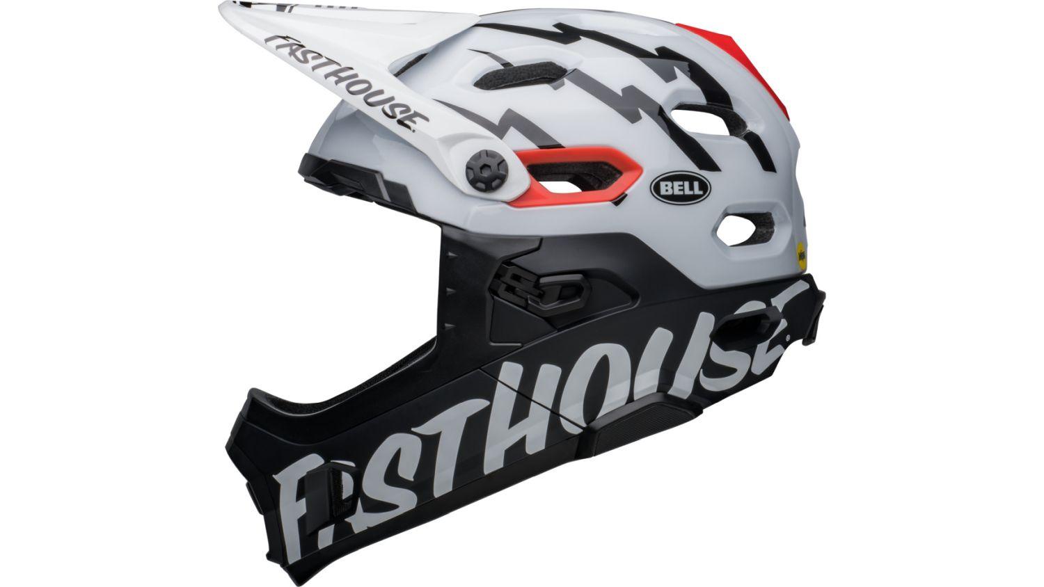 Bell SUPER DH Spherical - Liquid-Life #Wähle Deine Farbe_Matte/Gloss Black/White Fasthouse