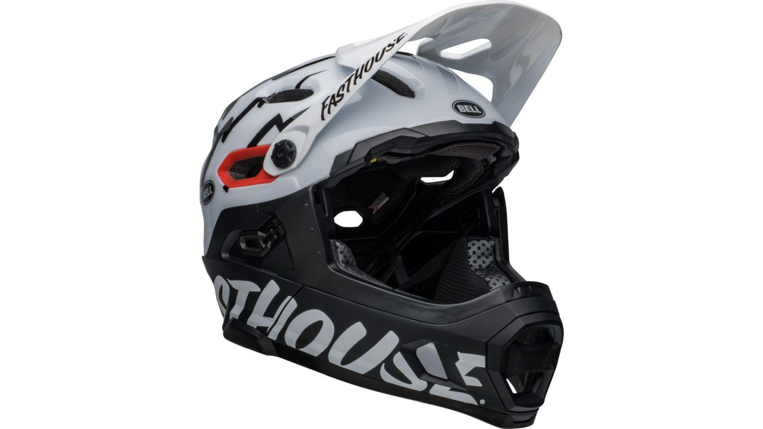 Bell SUPER DH Spherical - Liquid-Life #Wähle Deine Farbe_Matte/Gloss Black/White Fasthouse