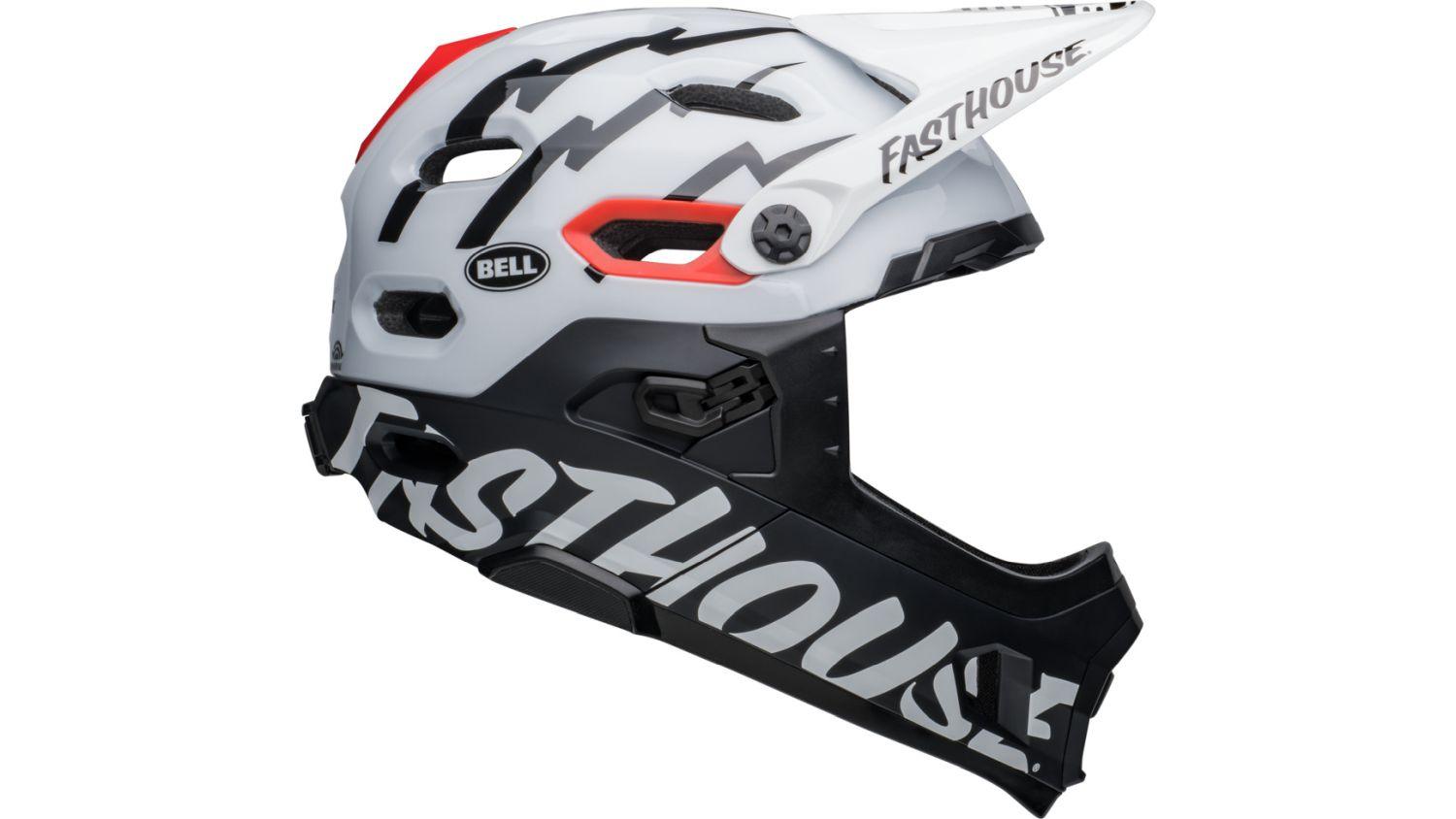 Bell SUPER DH Spherical - Liquid-Life #Wähle Deine Farbe_Matte/Gloss Black/White Fasthouse