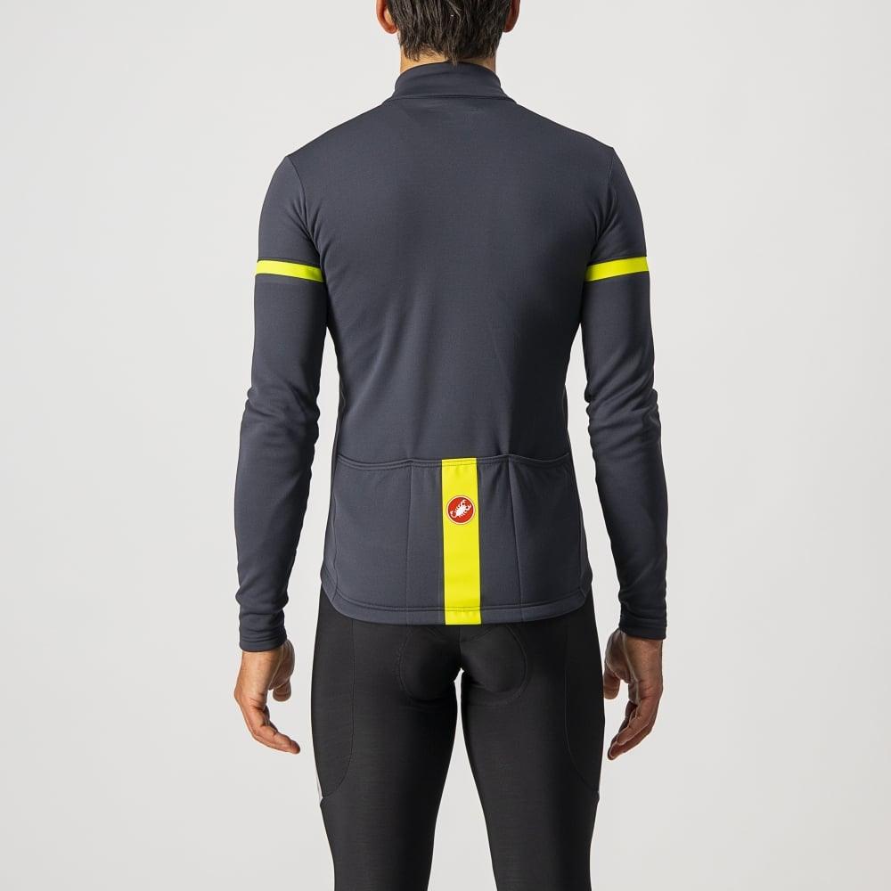 Castelli Fondo 2 Jersey Fz - Liquid-Life #Wähle Deine Farbe_Dark Gray/Yellow Fluo Reflex