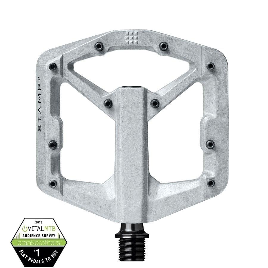 Crankbrothers Stamp 2 Plattform-Pedal - Liquid-Life #Wähle Deine Farbe_Raw Silver