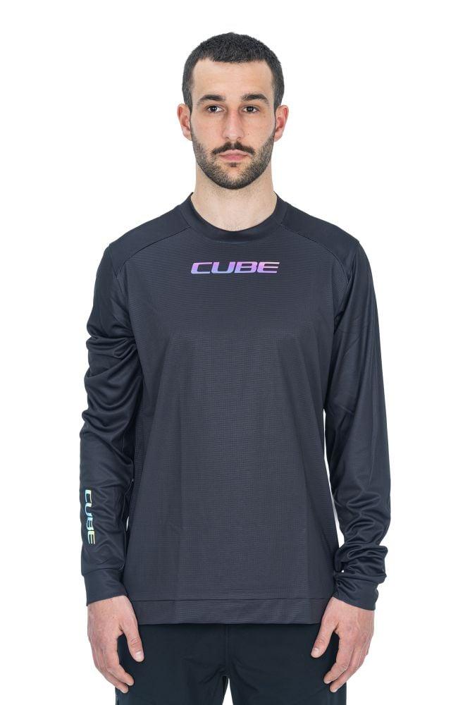 Cube ATX Rundhalstrikot langarm - Liquid-Life #Wähle Deine Farbe_Schwarz