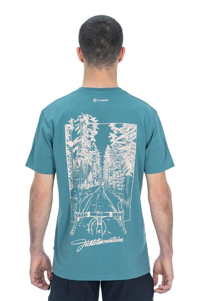 Cube Organic T-Shirt Fichtelmountains GTY FIT - Liquid-Life #Wähle Deine Farbe_Grau Pink