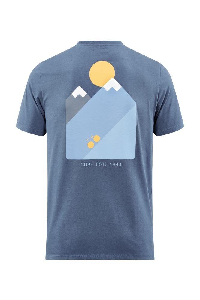 Cube Organic T-Shirt Mountains - Liquid-Life #Wähle Deine Farbe_Blau