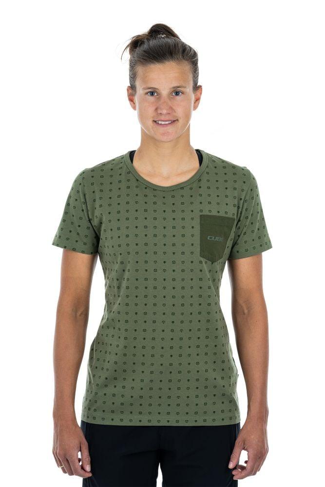 Cube Organic WS T-Shirt Pedal - Liquid-Life #Wähle Deine Farbe_Olive