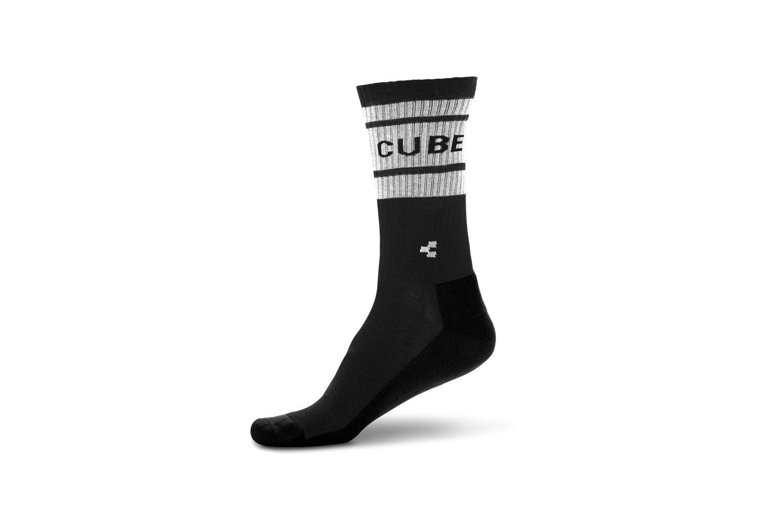 Cube Socke After Race High Cut - Liquid-Life #Wähle Deine Farbe_Black´n´White