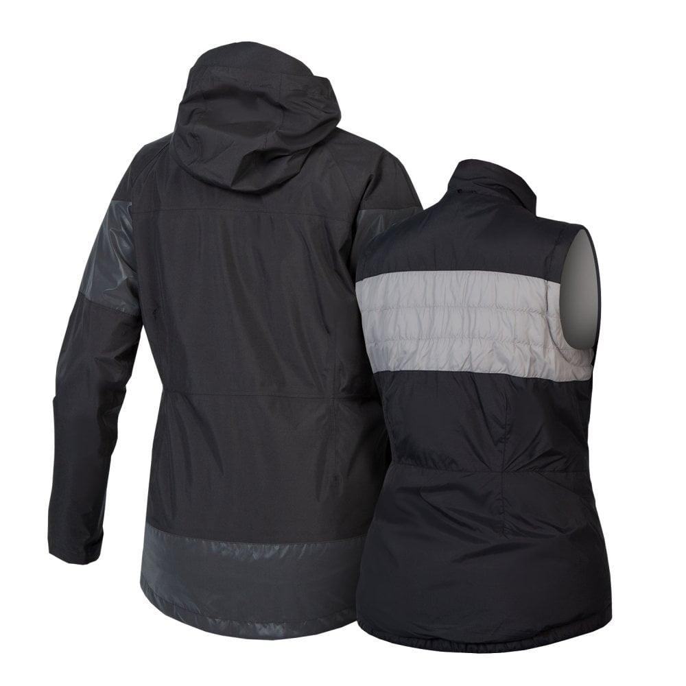 Endura Damen Urban Luminite 3 in 1 Jacke II - Liquid-Life #Wähle Deine Farbe_Schwarz