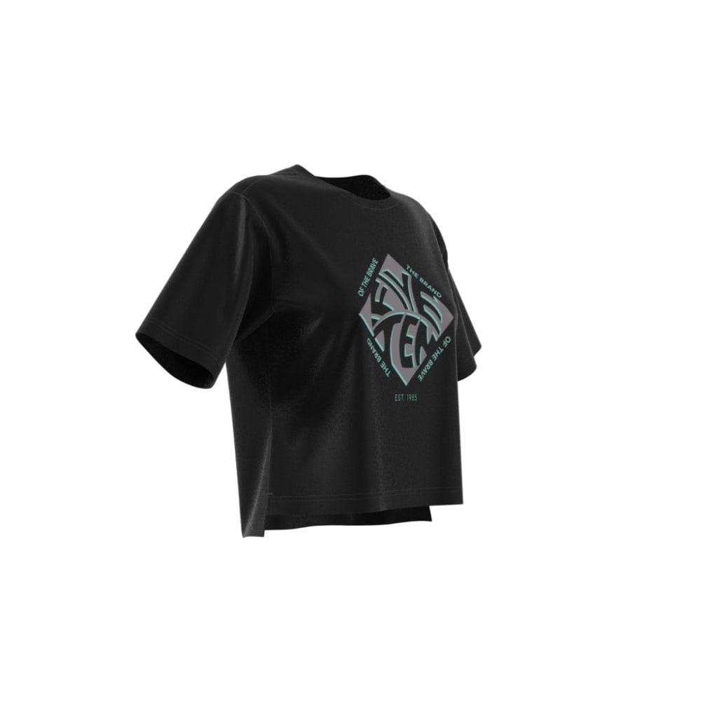 FiveTen Cropped Graphic T-Shirt - Liquid-Life #Wähle Deine Farbe_Black