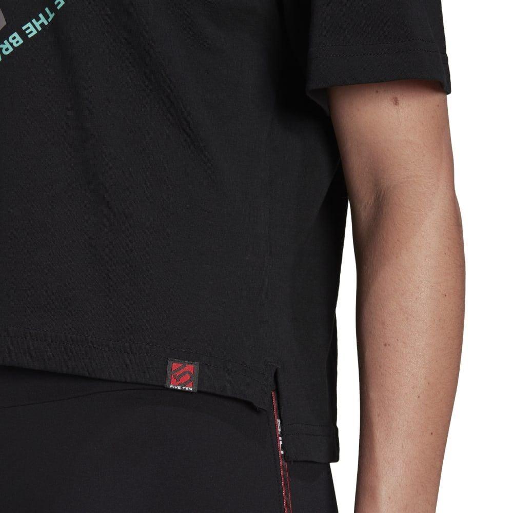 FiveTen Cropped Graphic T-Shirt - Liquid-Life #Wähle Deine Farbe_Black