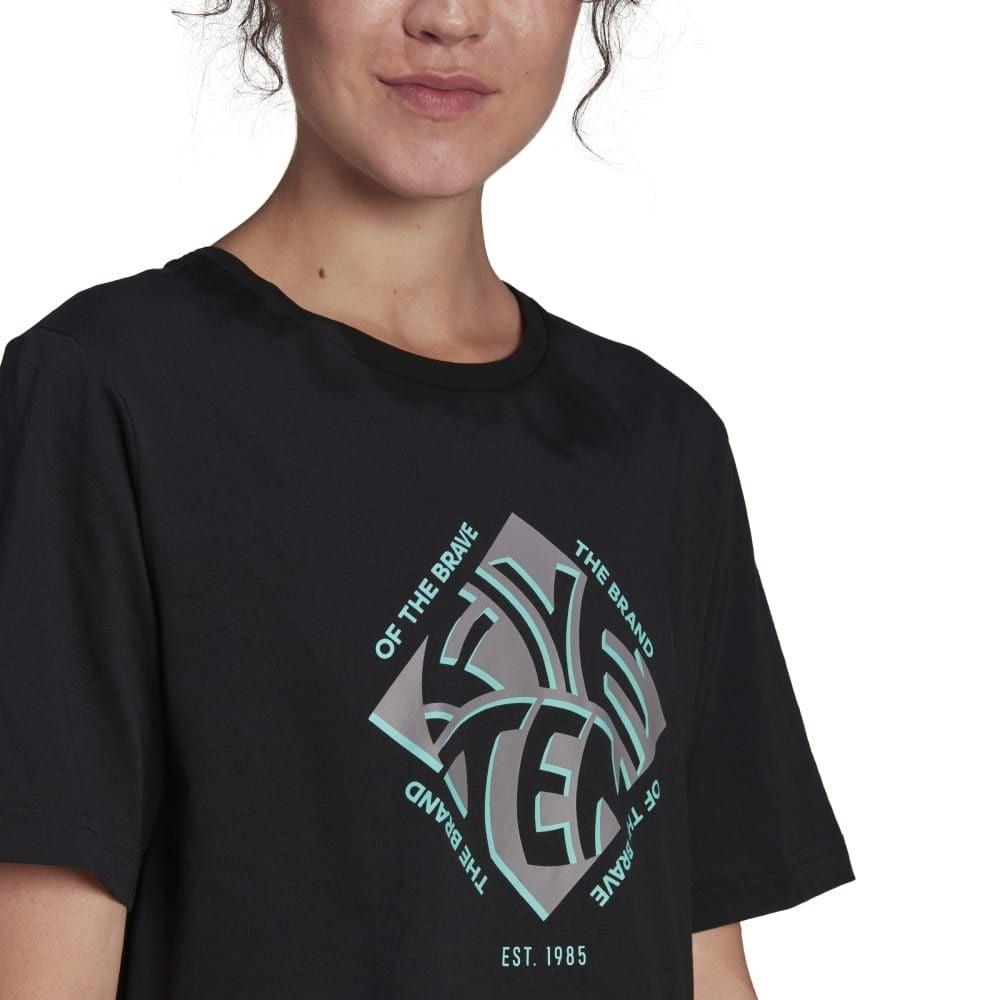 FiveTen Cropped Graphic T-Shirt - Liquid-Life #Wähle Deine Farbe_Black