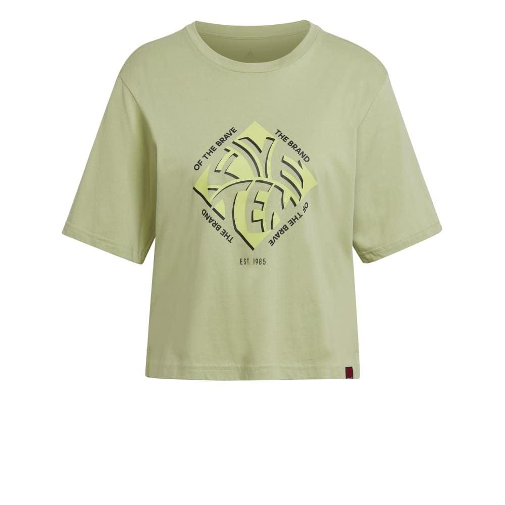 FiveTen Cropped Graphic T-Shirt - Liquid-Life #Wähle Deine Farbe_Lime