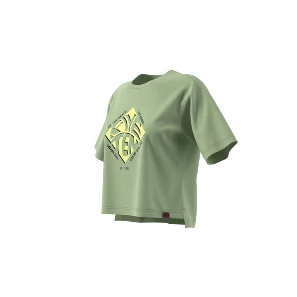 FiveTen Cropped Graphic T-Shirt - Liquid-Life #Wähle Deine Farbe_Lime