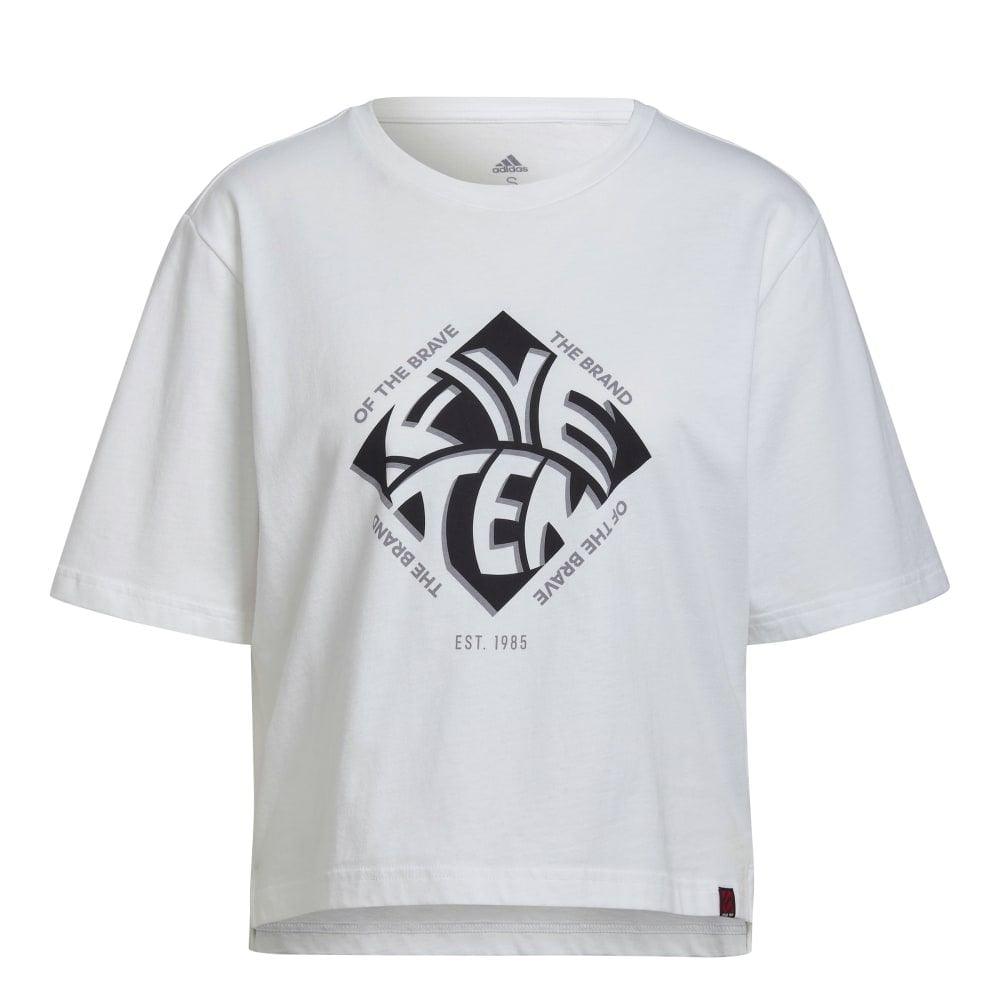 FiveTen Cropped Graphic T-Shirt - Liquid-Life #Wähle Deine Farbe_White