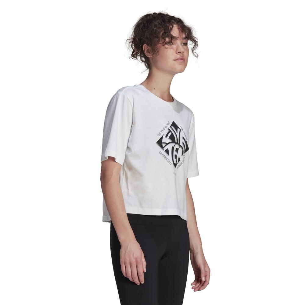 FiveTen Cropped Graphic T-Shirt - Liquid-Life #Wähle Deine Farbe_White
