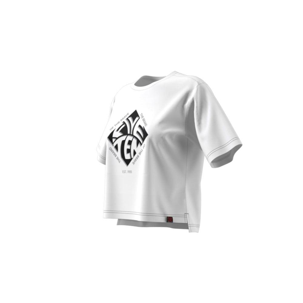 FiveTen Cropped Graphic T-Shirt - Liquid-Life #Wähle Deine Farbe_White