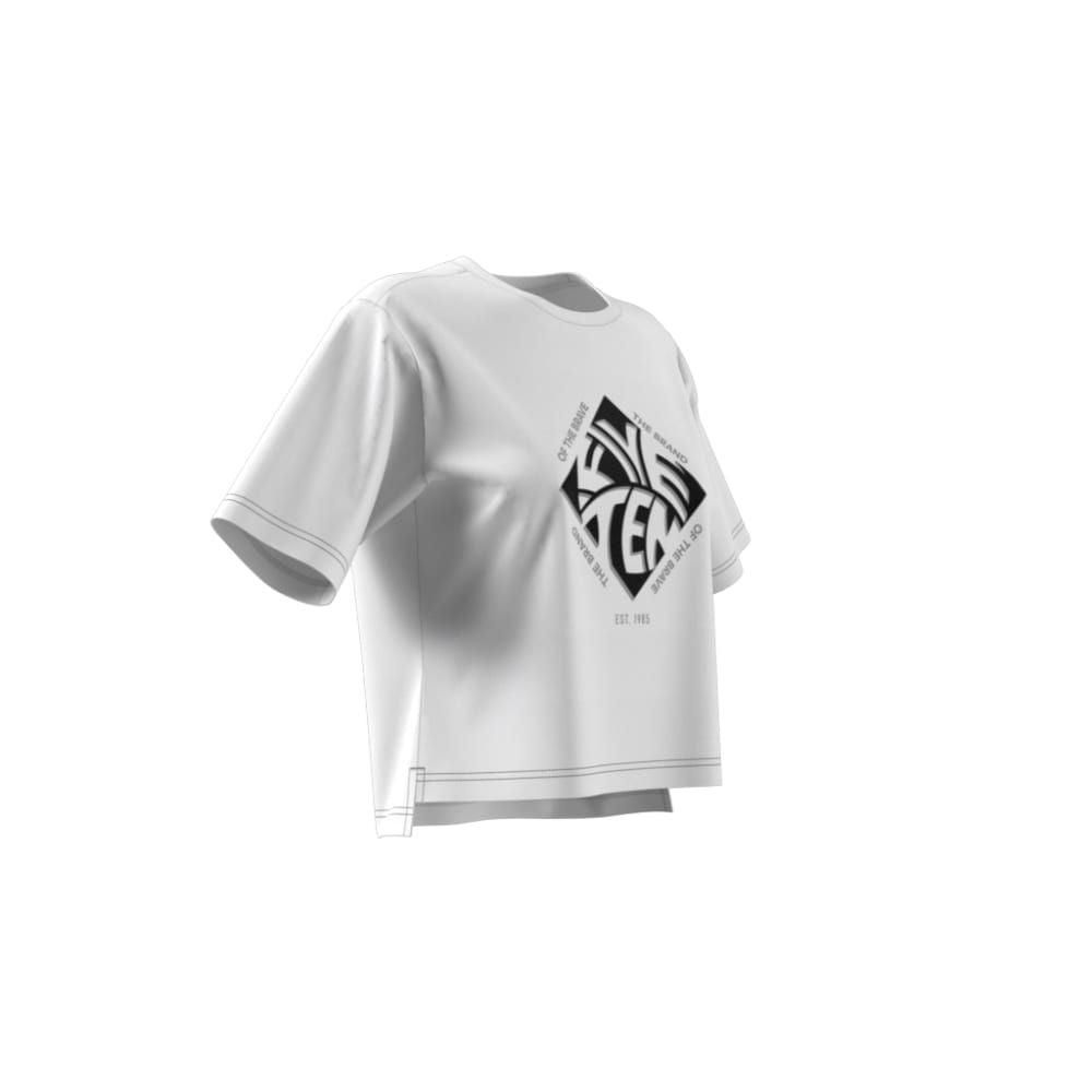 FiveTen Cropped Graphic T-Shirt - Liquid-Life #Wähle Deine Farbe_White