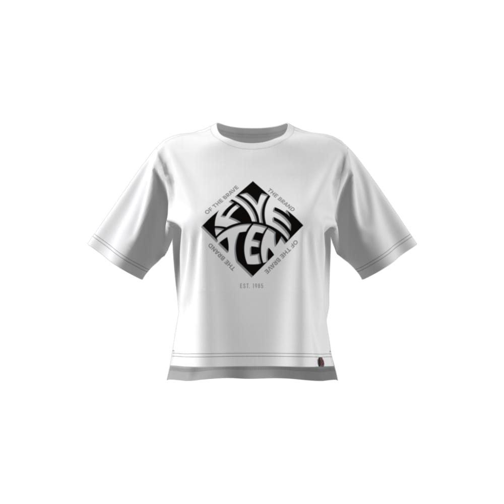FiveTen Cropped Graphic T-Shirt - Liquid-Life #Wähle Deine Farbe_White