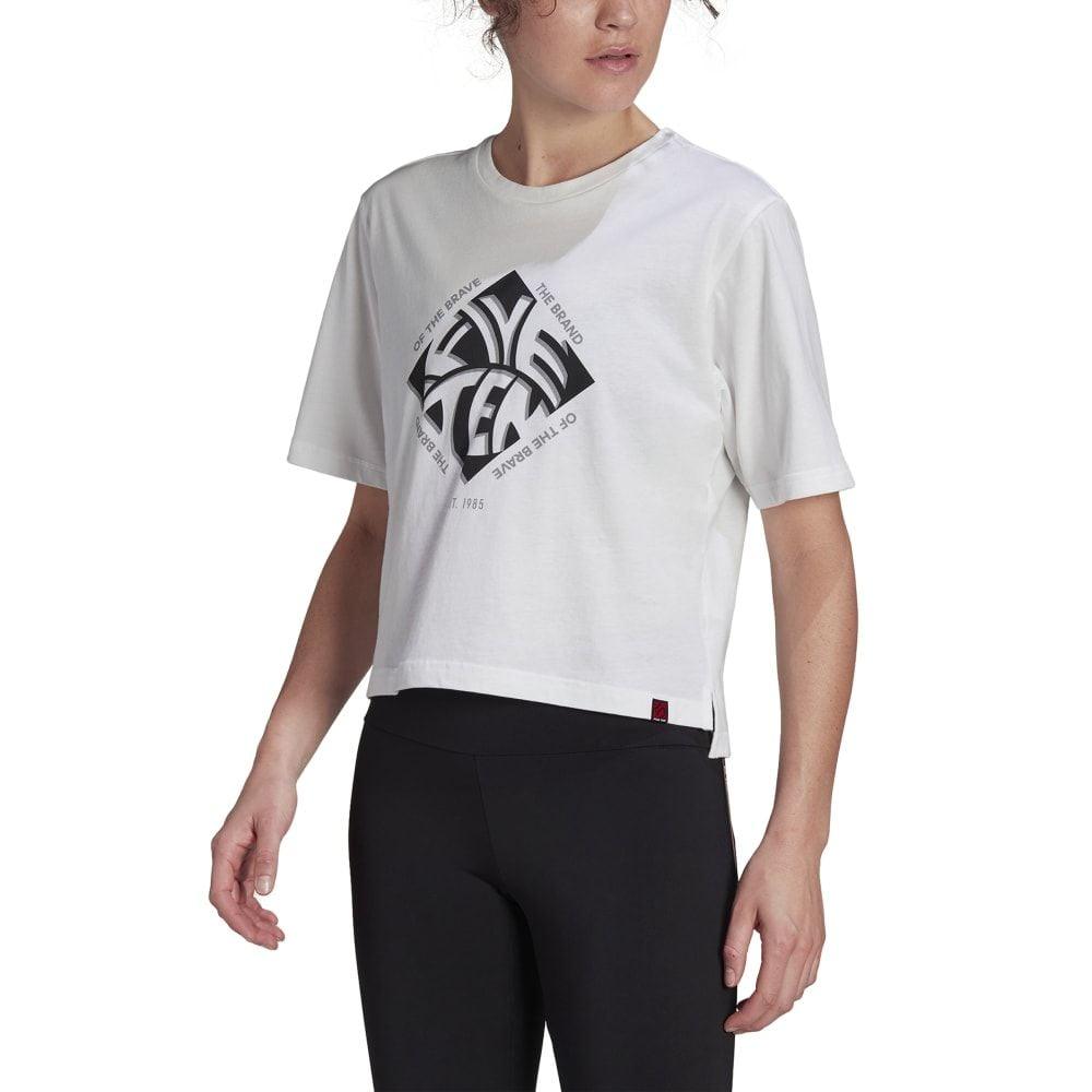 FiveTen Cropped Graphic T-Shirt - Liquid-Life #Wähle Deine Farbe_White