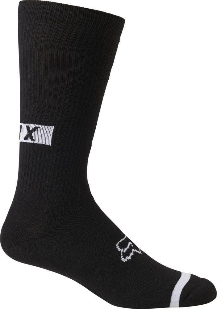 Fox 10" Defend Crew Sock - Liquid-Life #Wähle Deine Farbe_Black