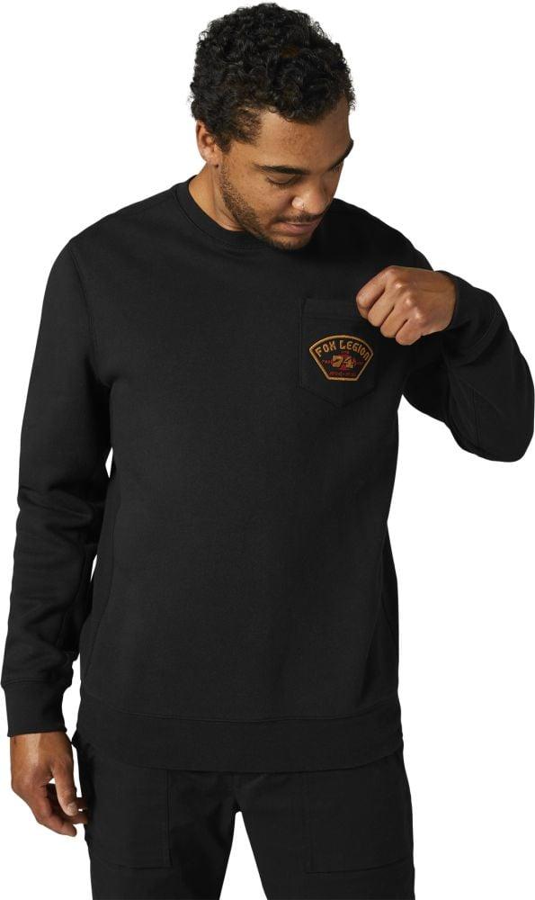 Fox At Bay Crew Fleece - Liquid-Life #Wähle Deine Farbe_Black