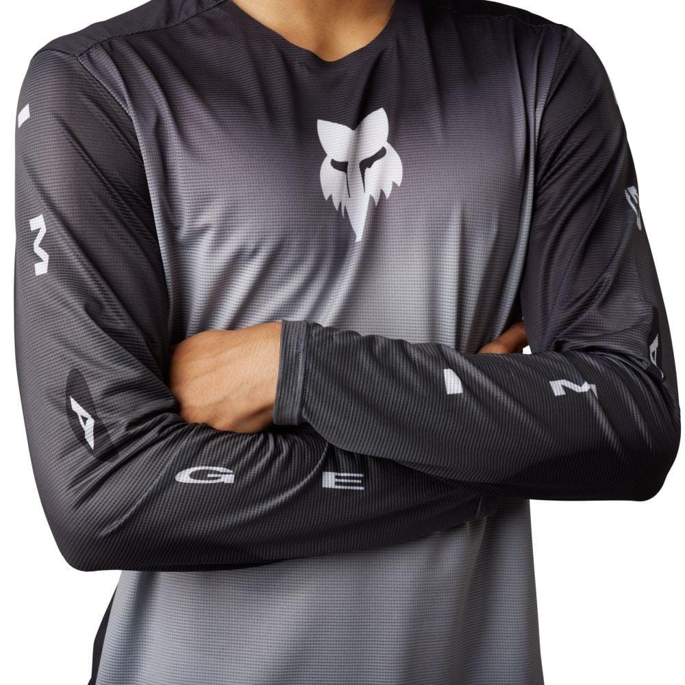 Fox Flexair LS Jersey Arcadia 2023 - Liquid-Life #Wähle Deine Farbe_Steel Grey