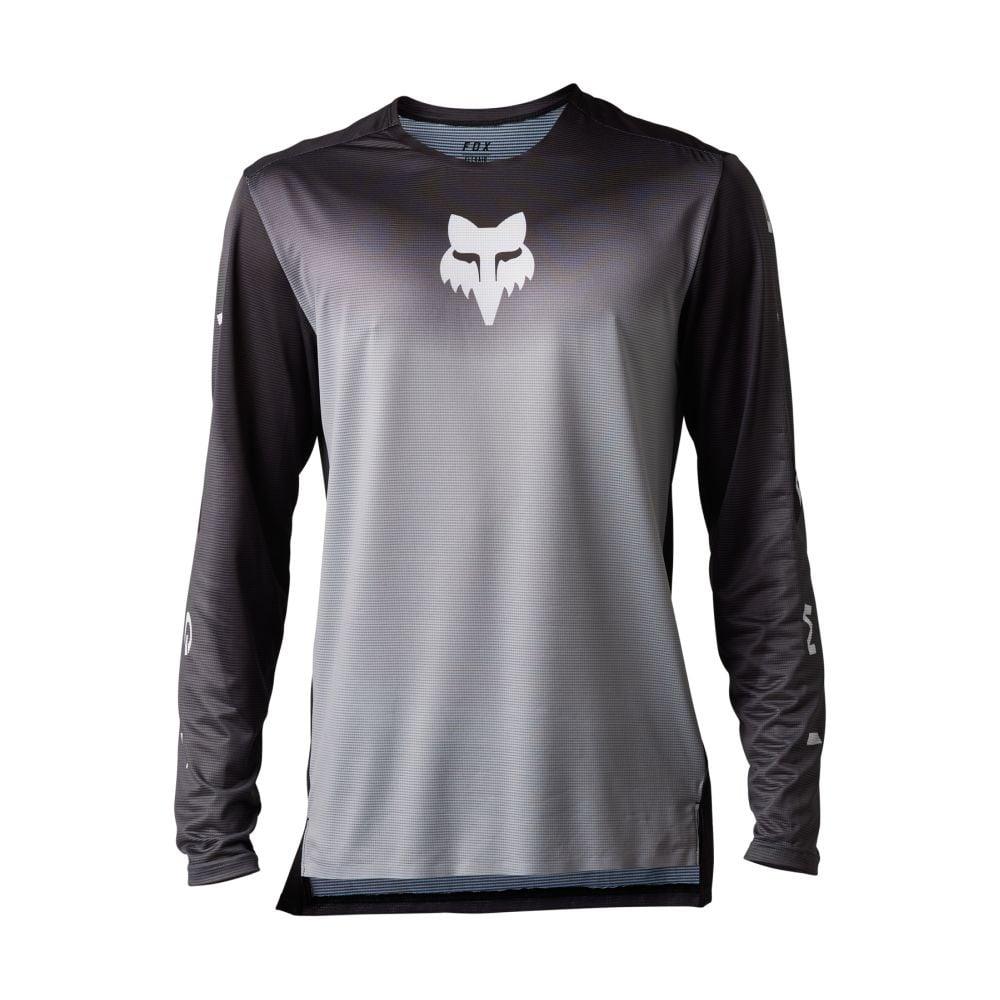 Fox Flexair LS Jersey Arcadia 2023 - Liquid-Life #Wähle Deine Farbe_Steel Grey
