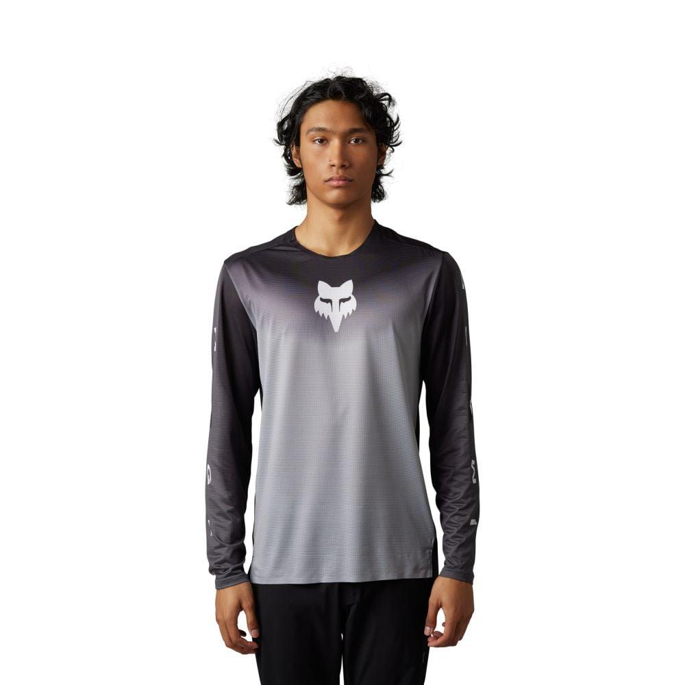 Fox Flexair LS Jersey Arcadia 2023 - Liquid-Life #Wähle Deine Farbe_Steel Grey