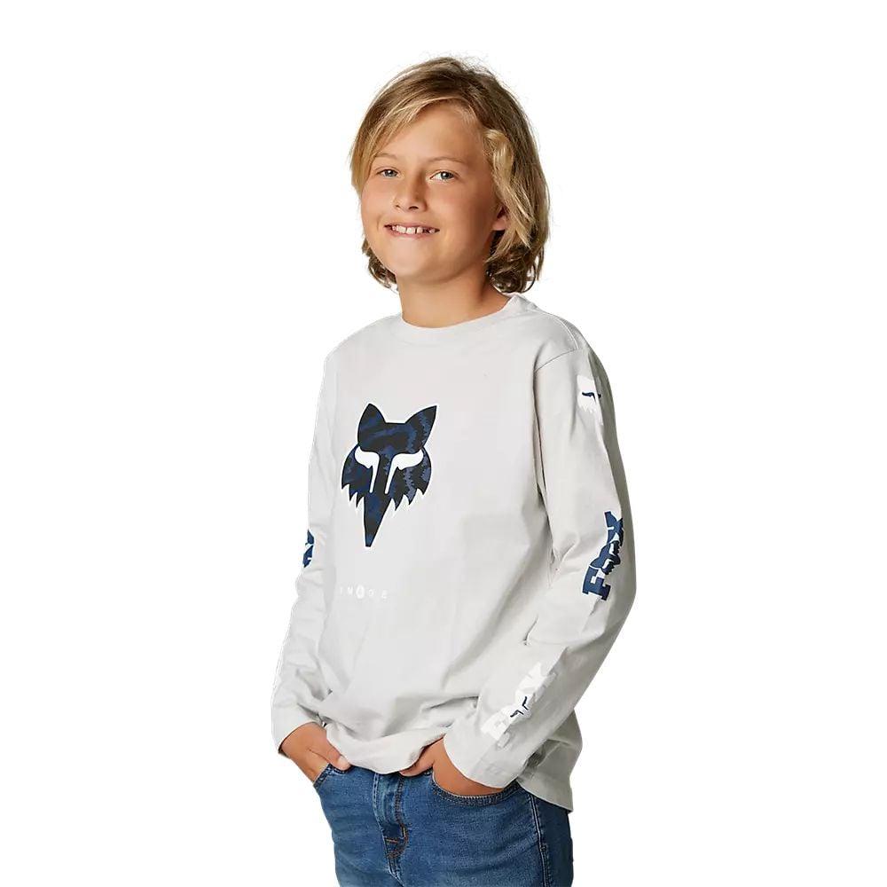 Fox Langärmliges T-Shirt Nuklr Youth - Liquid-Life #Wähle Deine Farbe_Light Grey
