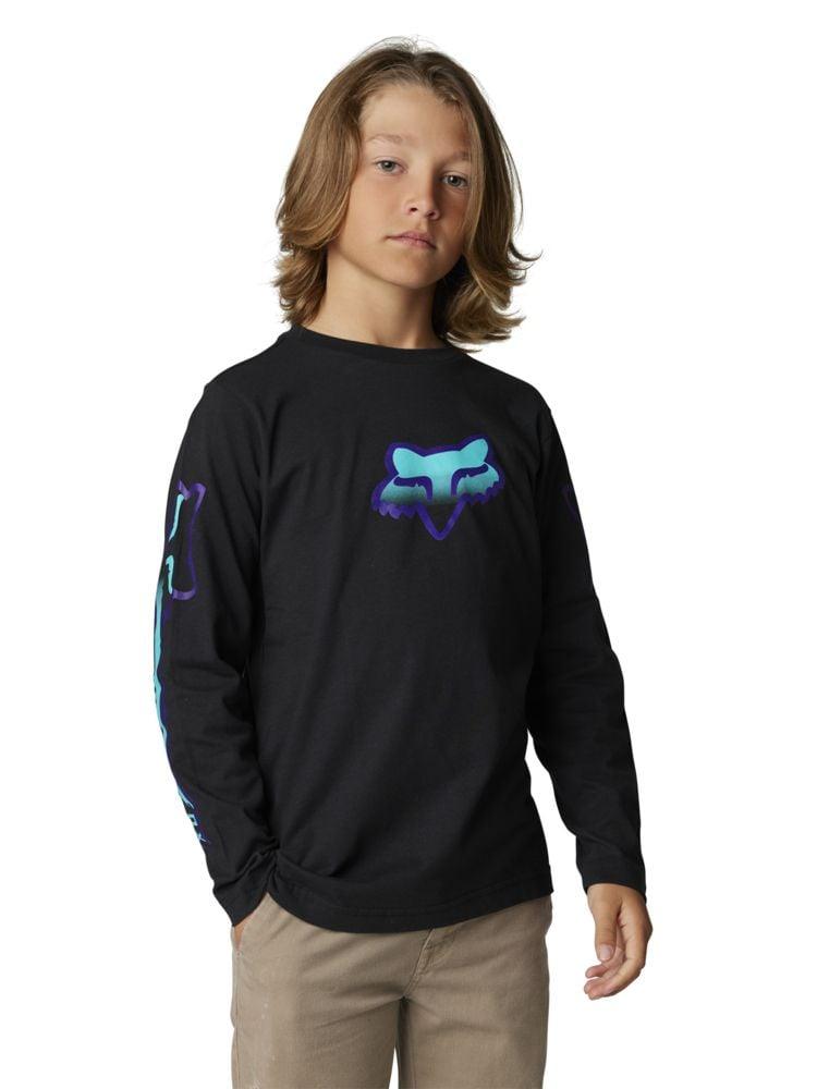 Fox Langärmliges T-Shirt Vizen Youth - Liquid-Life #Wähle Deine Farbe_Black