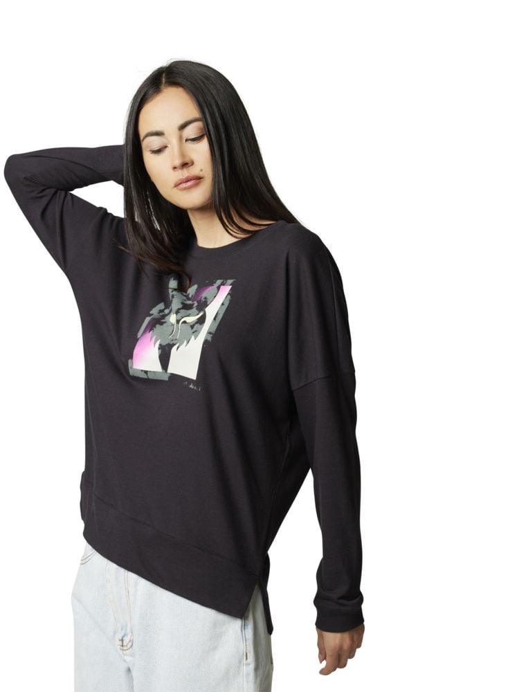 Fox Langärmliges Top Detonate Women - Liquid-Life #Wähle Deine Farbe_Black