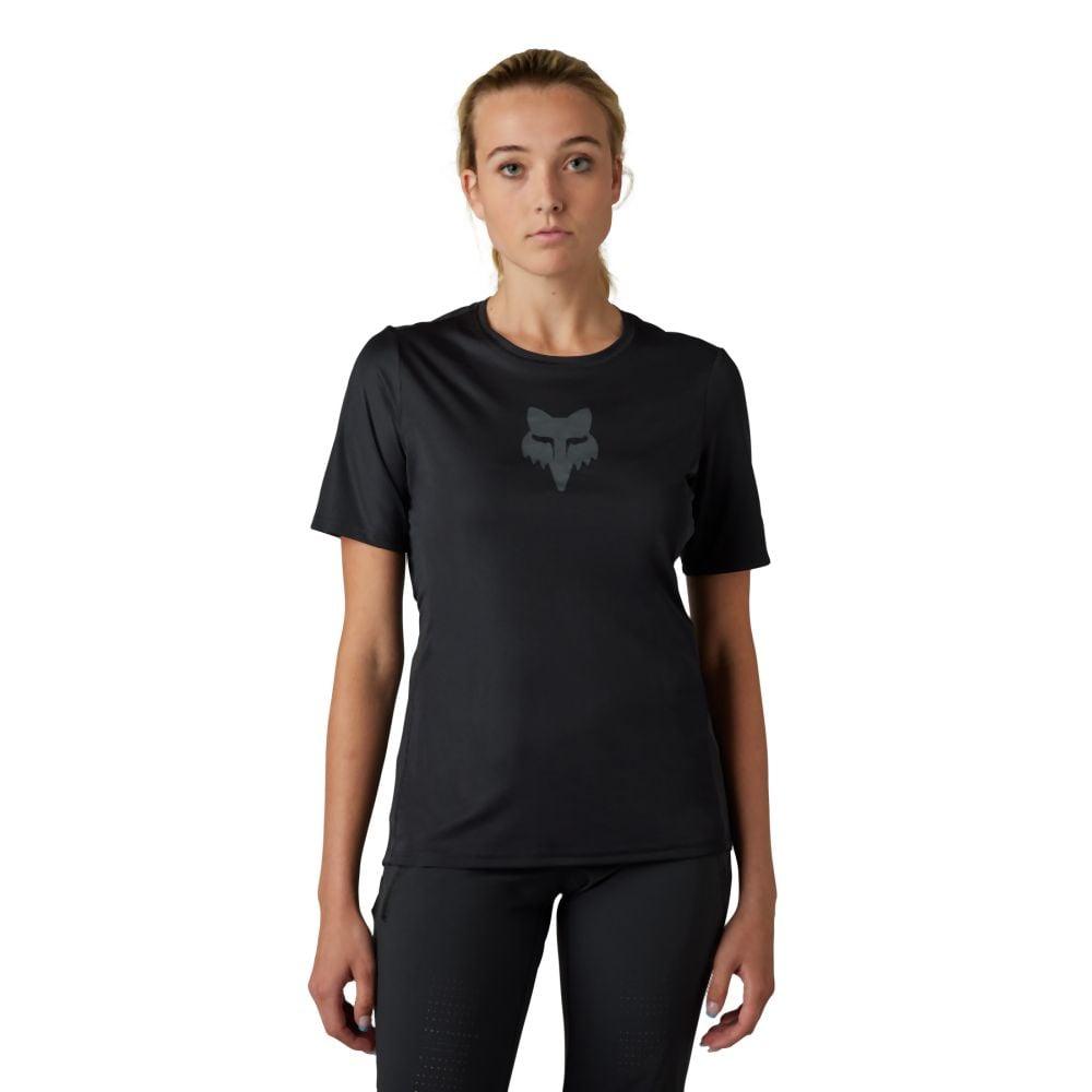 Fox W Ranger SS Jersey Foxhead 2023 - Liquid-Life #Wähle Deine Farbe_Black