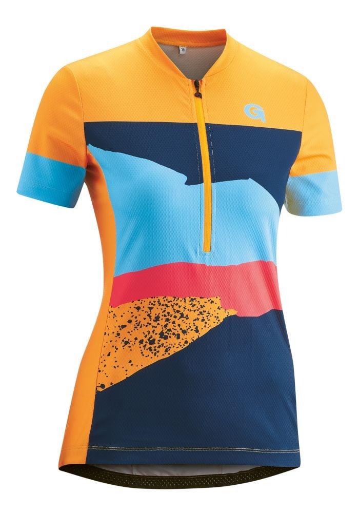 Gonso Damen-Radtrikot-1/2-HZ Susec - Liquid-Life #Wähle Deine Farbe_neon carrot