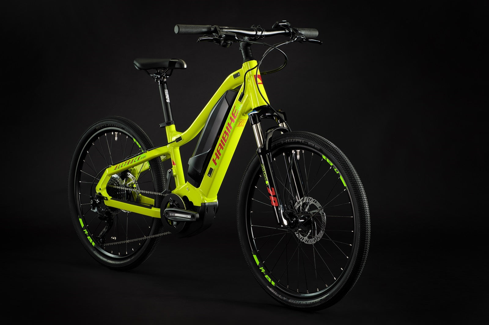 Haibike Alltrack Kids Gloss Lime/Crystal Red