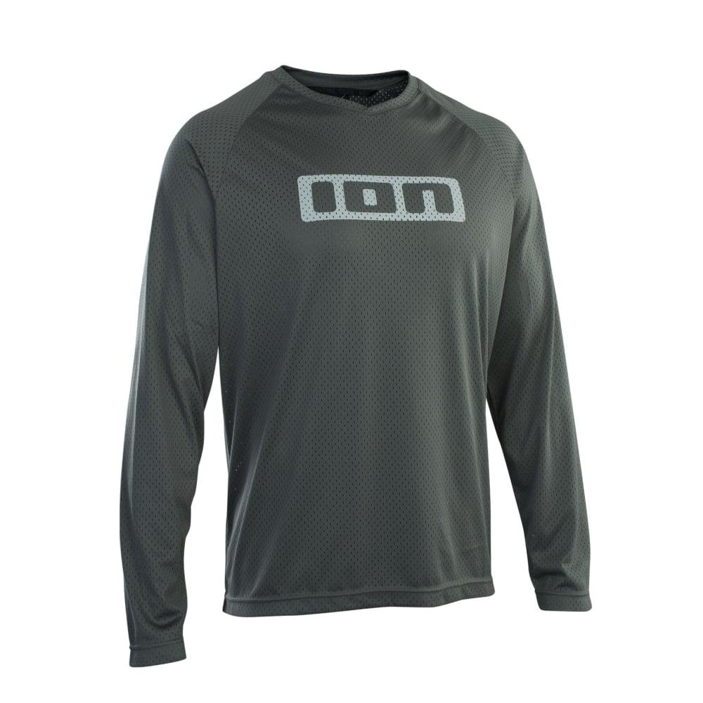 ION Bike Tee Logo LS - Liquid-Life #Wähle Deine Farbe_Thunder Grey