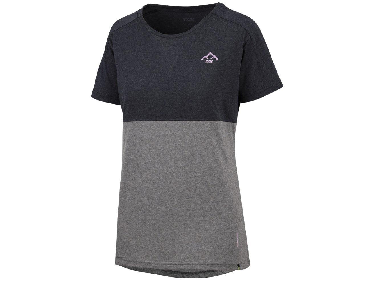 IXS Flow Women Mountain Tech Tee Short Sleeve - Liquid-Life #Wähle Deine Farbe_Black / Graphite