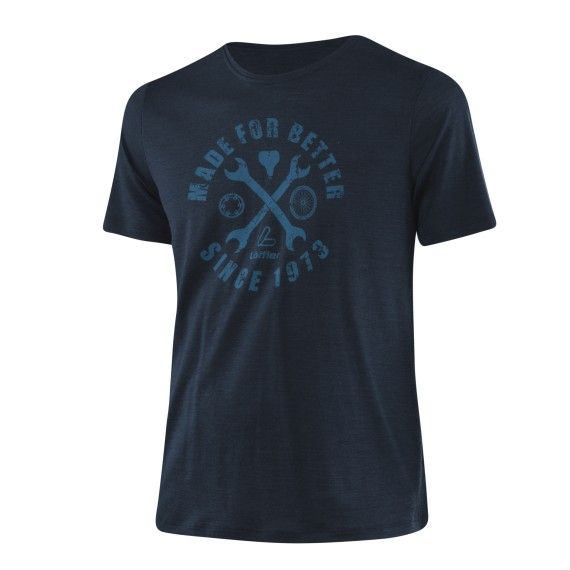 Löffler M Printshirt Merino-Tencel - Liquid-Life #Wähle Deine Farbe_Indigo