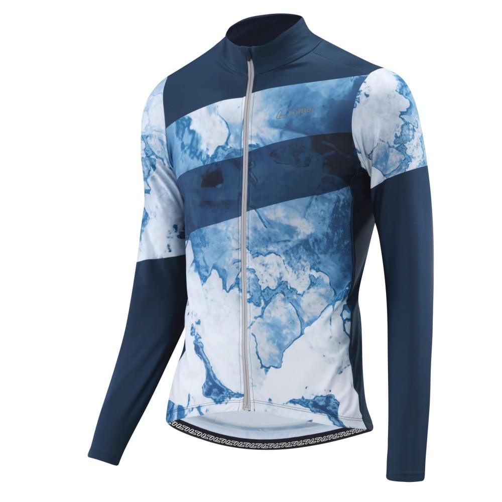 Loeffler M Bike L/S Jersey Floes - Liquid-Life #Wähle Deine Farbe_Deep Water