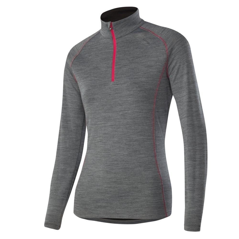 Löffler Damen Pulli Transtex Merino - Liquid-Life #Wähle Deine Farbe_grau melé/pink