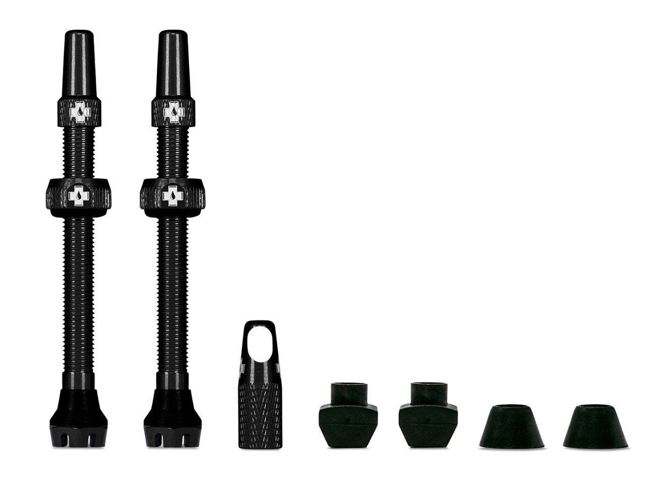 Muc Off Tubeless Valve Kit V2 Universal MTB & Road - Liquid-Life #Wähle Deine Farbe_black