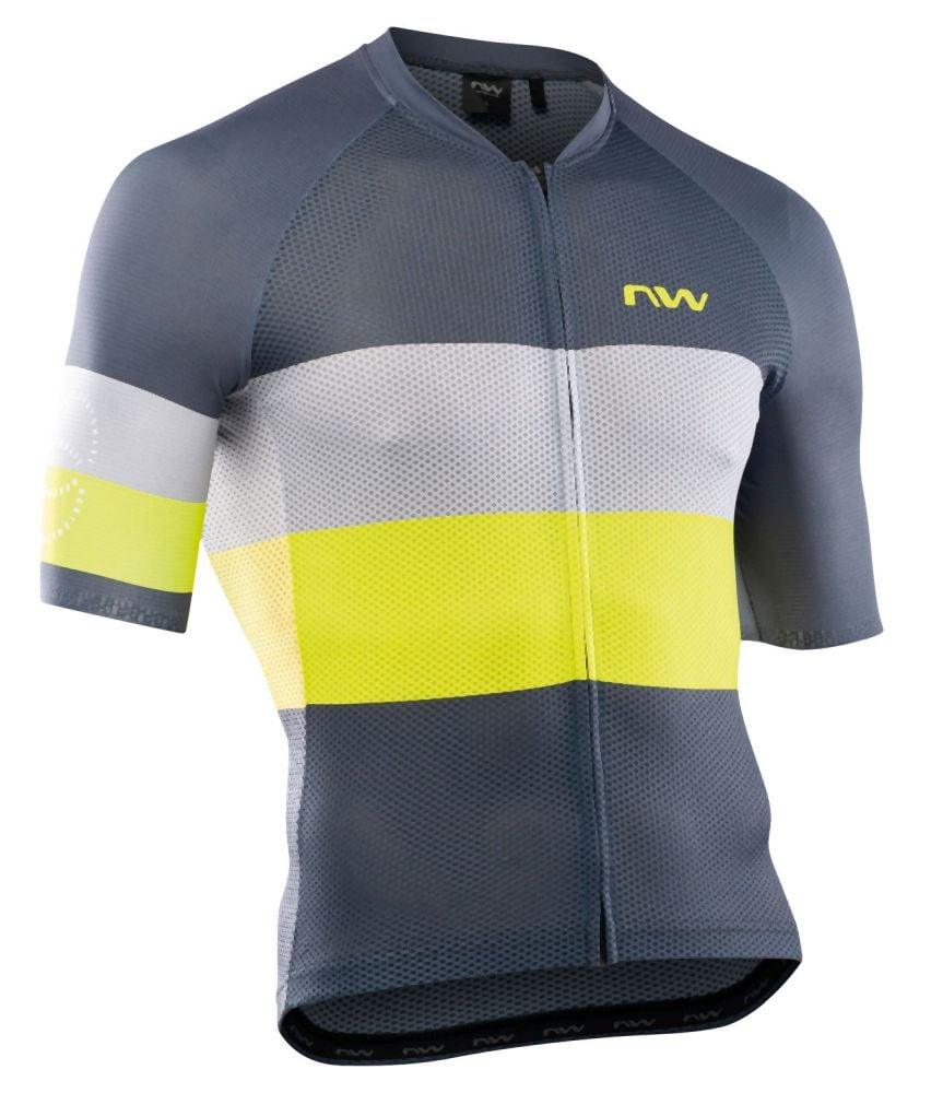 Northwave Blade Air Jersey SS - Liquid-Life #Wähle Deine Farbe_Darl Grey / Yellow Fluo