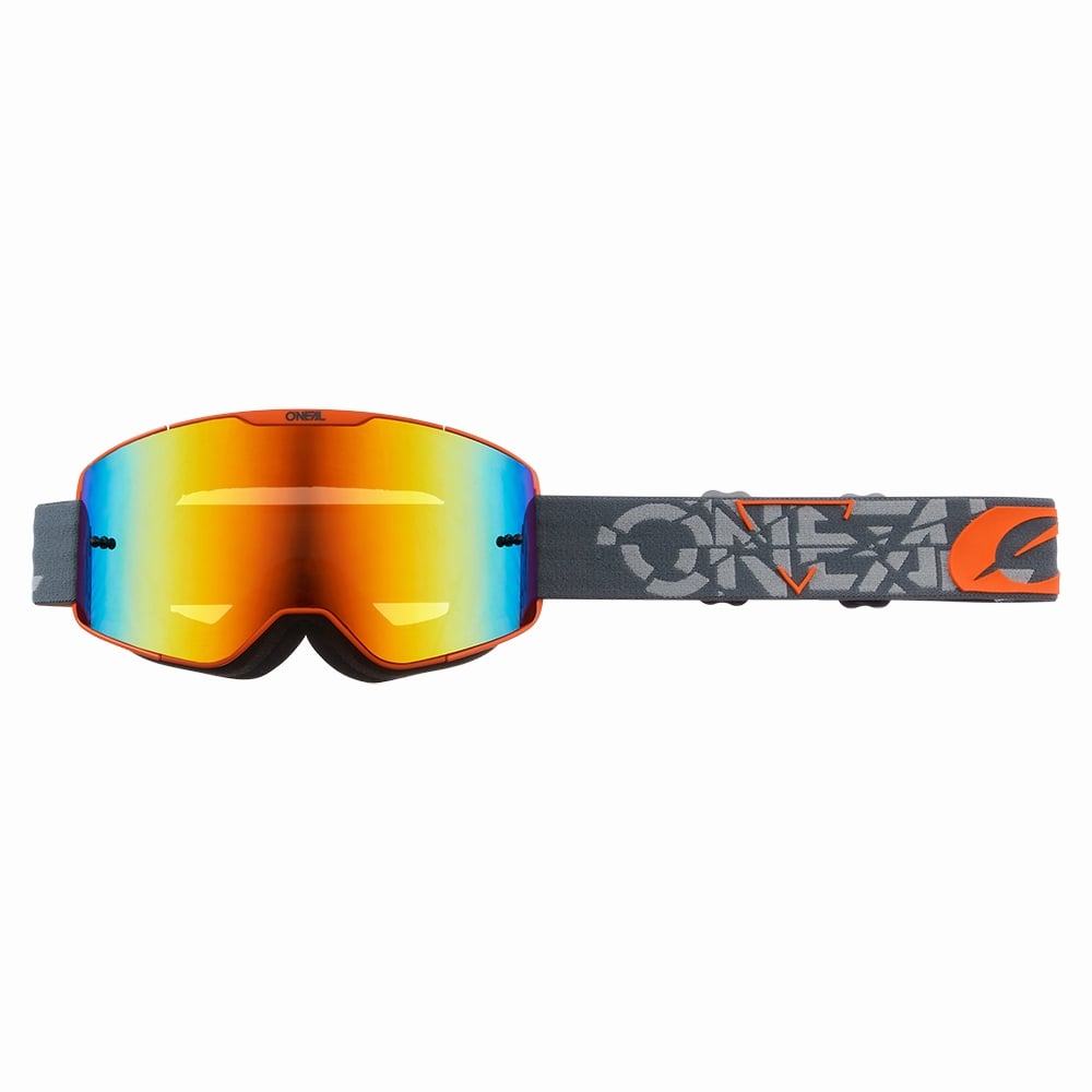 O'Neal B-20 Goggle Strain - Liquid-Life #Wähle Deine Farbe_radium red – gray/orange
