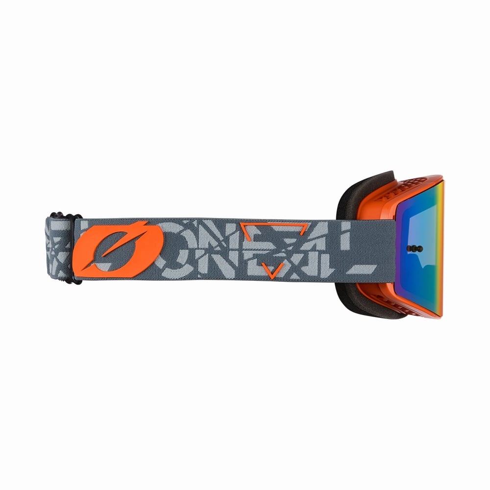 O'Neal B-20 Goggle Strain - Liquid-Life #Wähle Deine Farbe_radium red – gray/orange
