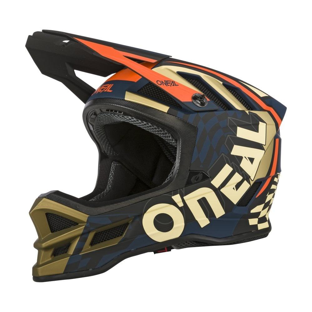 O'Neal Blade Polyacrylite Helmet - Liquid-Life #Wähle Deine Farbe_Zyphr blue/orange