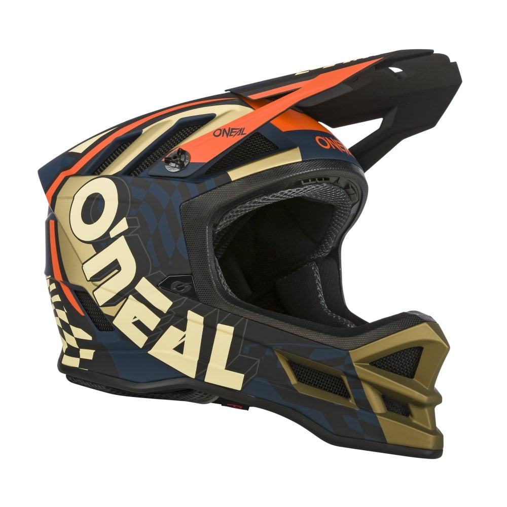 O'Neal Blade Polyacrylite Helmet - Liquid-Life #Wähle Deine Farbe_Zyphr blue/orange