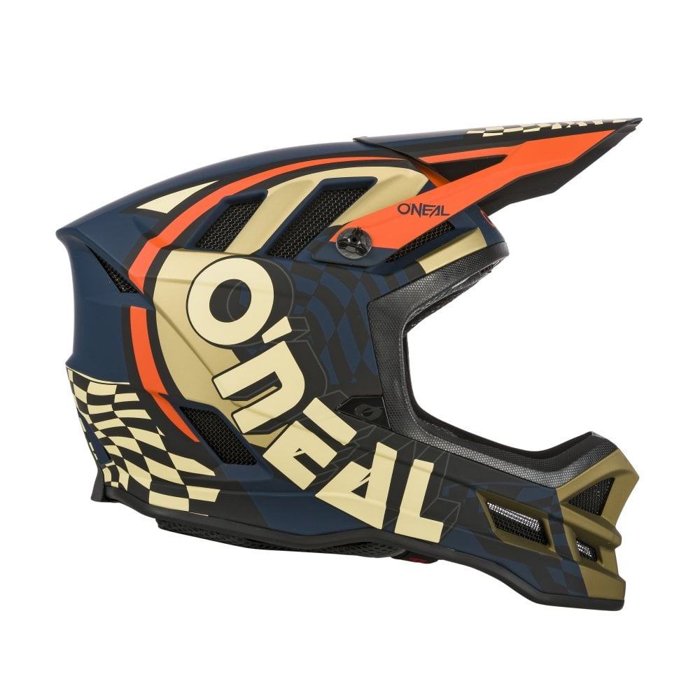 O'Neal Blade Polyacrylite Helmet - Liquid-Life #Wähle Deine Farbe_Zyphr blue/orange