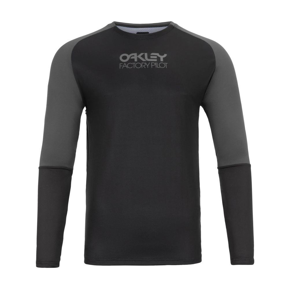Oakley Factory Pilot MTB LS Jersey - Liquid-Life #Wähle Deine Farbe_Black/Forged Iron