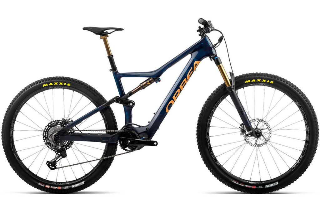 Orbea RISE M-LTD Coal Blue - Red Gold Gloss