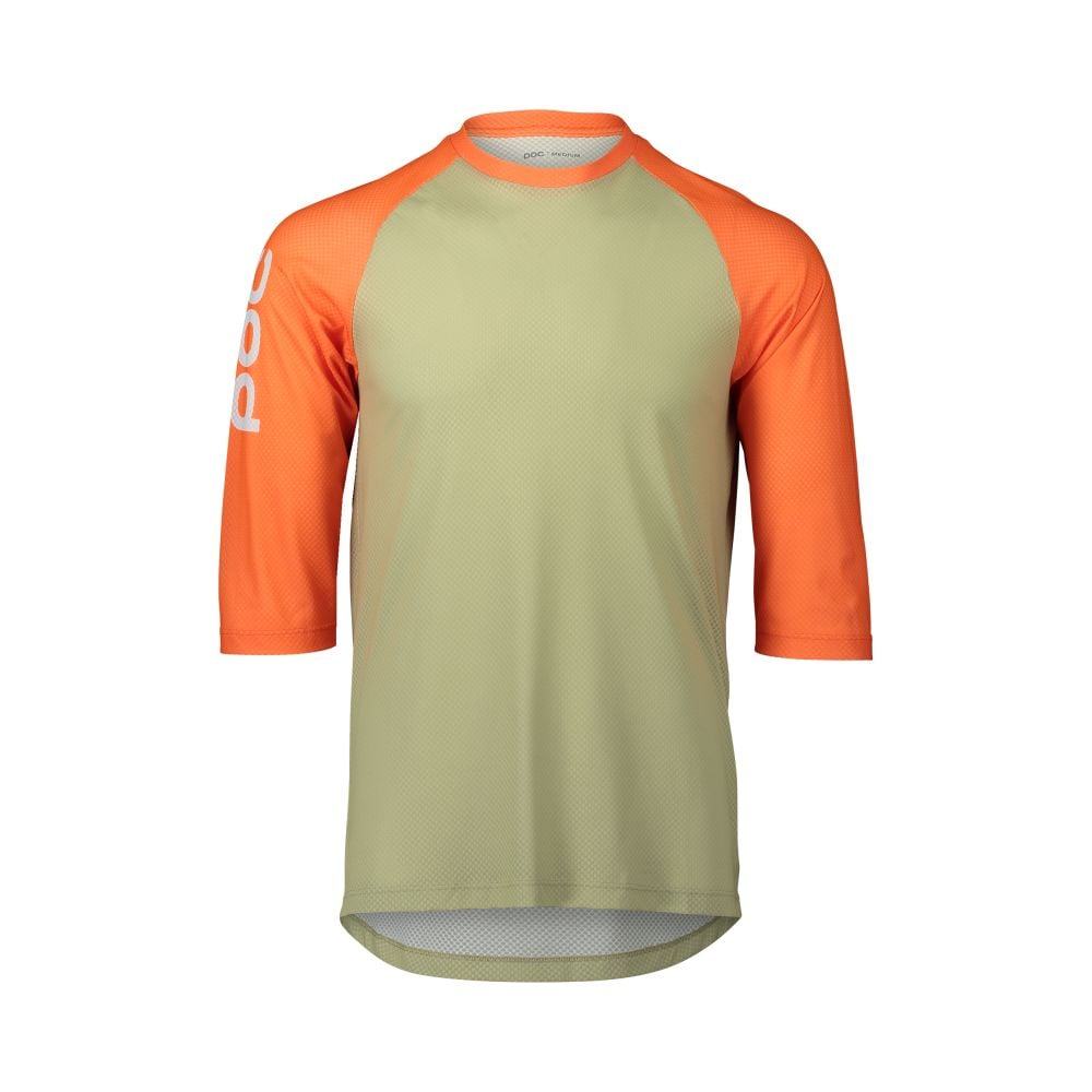 POC MTB Pure 3/4 Jersey - Liquid-Life #Wähle Deine Farbe_Prehnite Green/Zink Orange