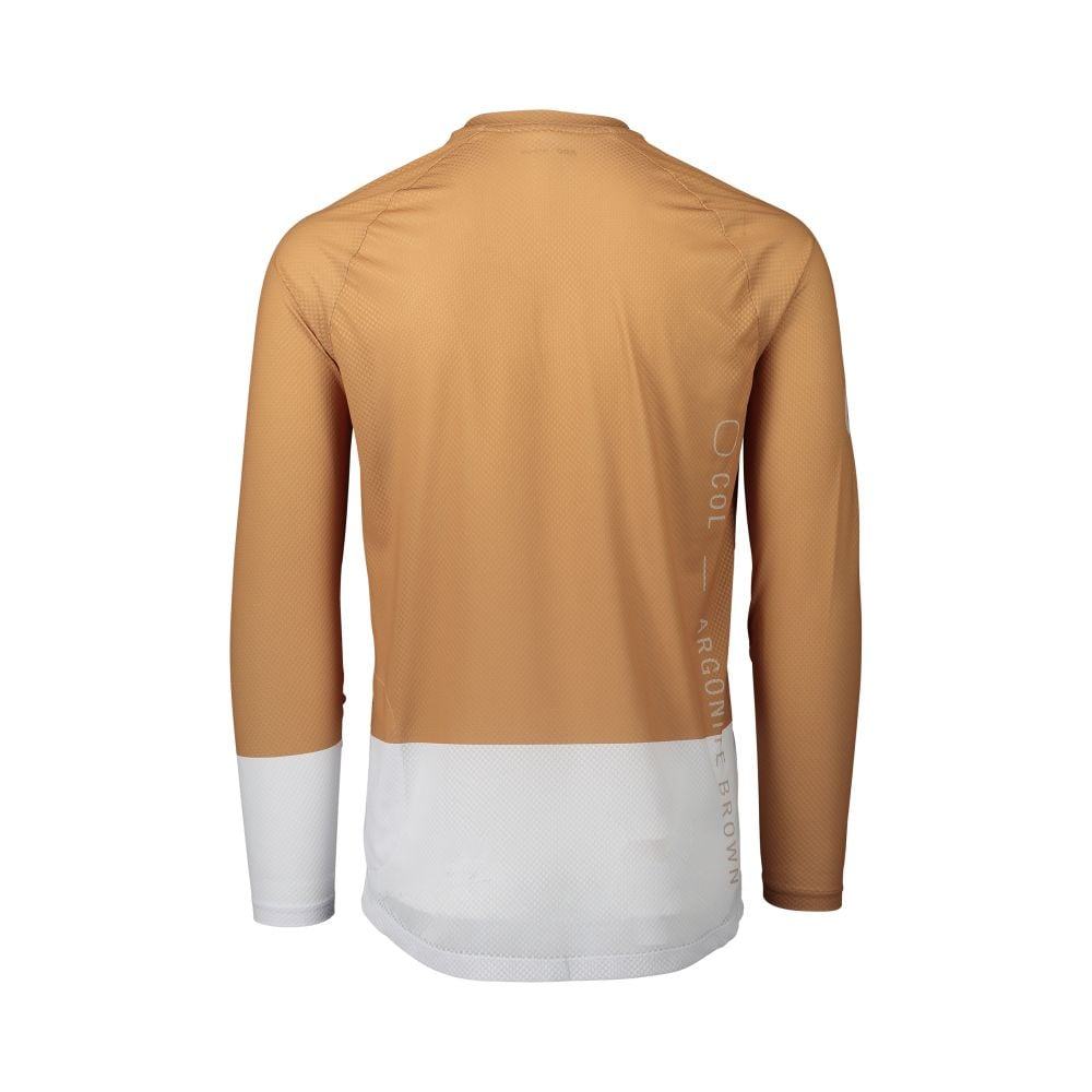 POC MTB Pure LS Jersey - Liquid-Life #Wähle Deine Farbe_Aragonite Brown/Hydrogen White